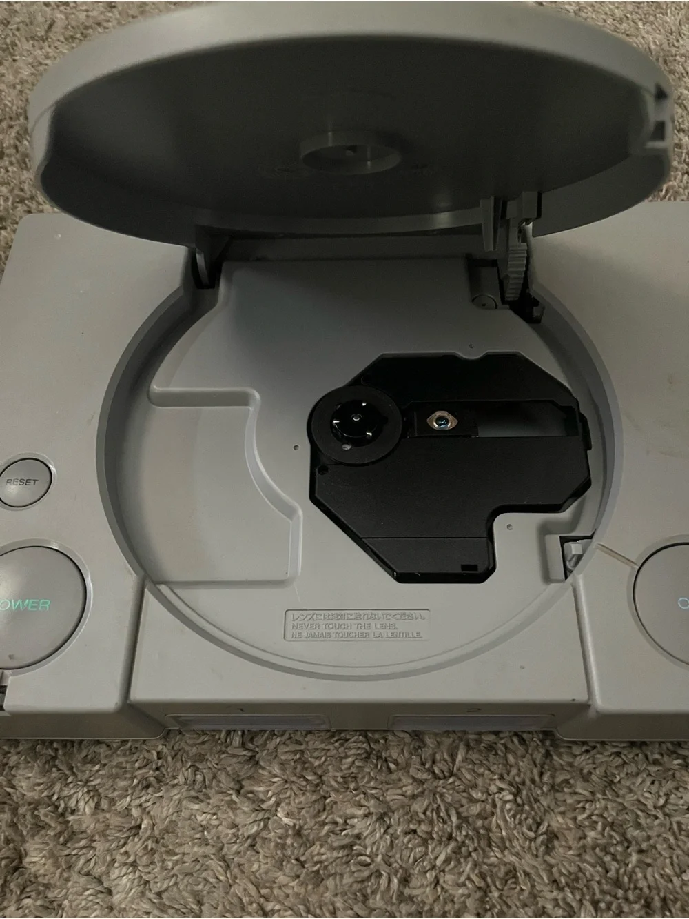 Sony Gray PlayStation Console with Controller, AV Cables & 4 Games